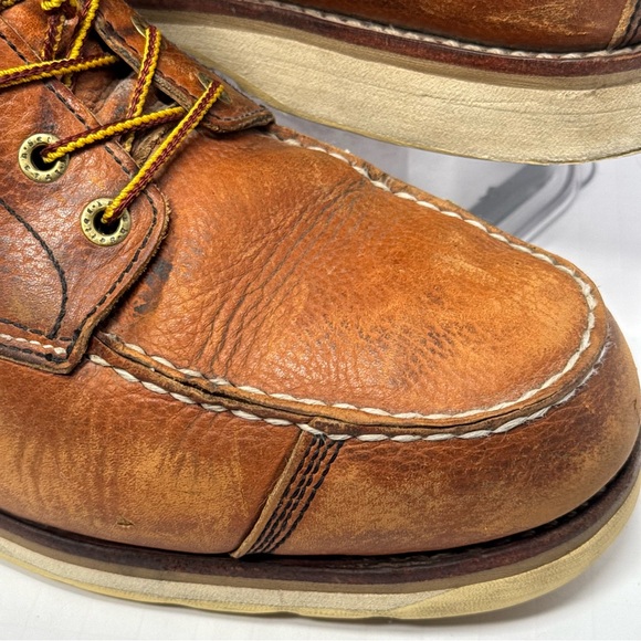 Red Wing Irish Setter 838 Mens 11D Brown Leather Moc Toe Work Boots UltraDry - Picture 2 of 16